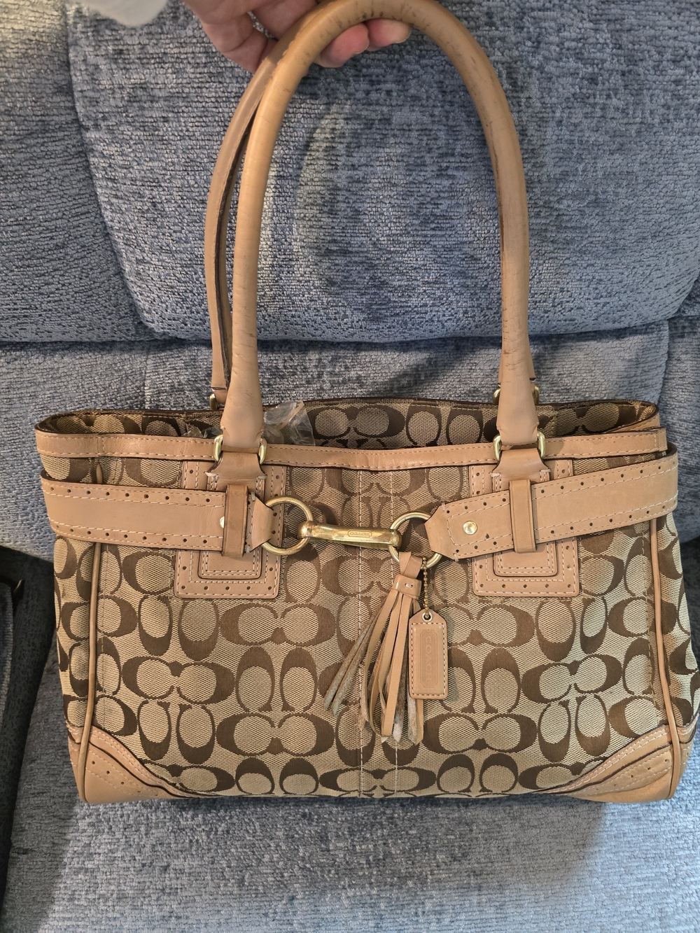 Coach Vintage Hampton Signature Carryall 2006 10508 9hx14wx5.5